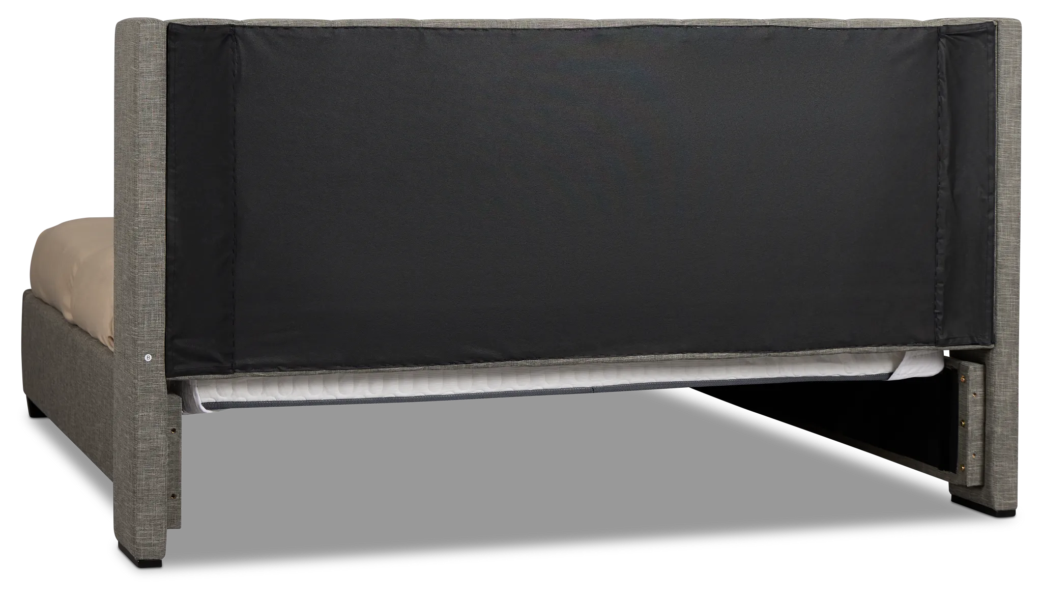 Chatham Gray Low Platform Storage Bed