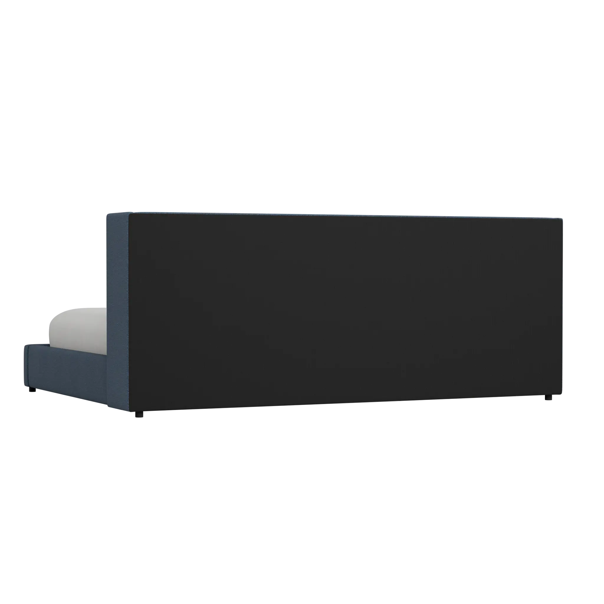 Captiva Elite Dark Blue 48" Upholstered Shelter Bed Captiva Elite Dark Blue 48" Upholstered Shelter Bed