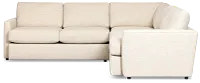 Maxwell Light Gray Fabric Small Two-arm Sectional