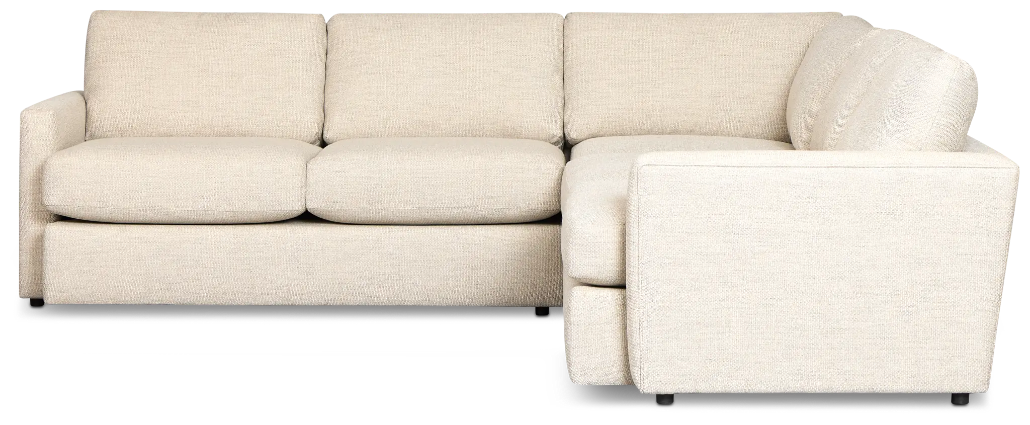 Maxwell Light Gray Fabric Small Two-arm Sectional Maxwell Light Gray Fabric Small Two-arm Sectional