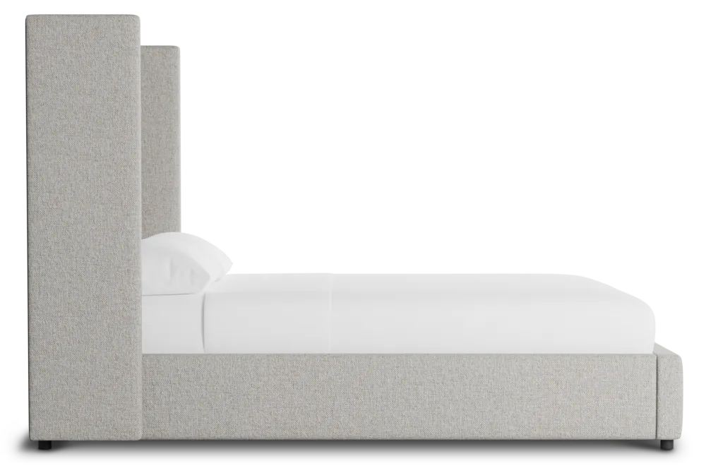 Captiva Elavation Khaki 60" Upholstered Shelter Bed