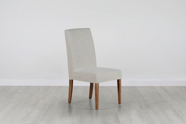 Harbor Light Beige Short Slipcover Chair With Light Tone Leg (0)