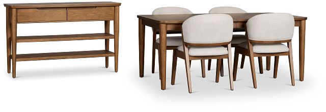 Rockford Light Tone Rect Dining Room