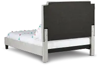 Whitney Taupe Uph Platform Bed
