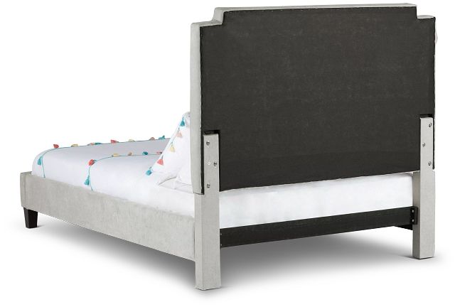 Whitney Taupe Uph Platform Bed