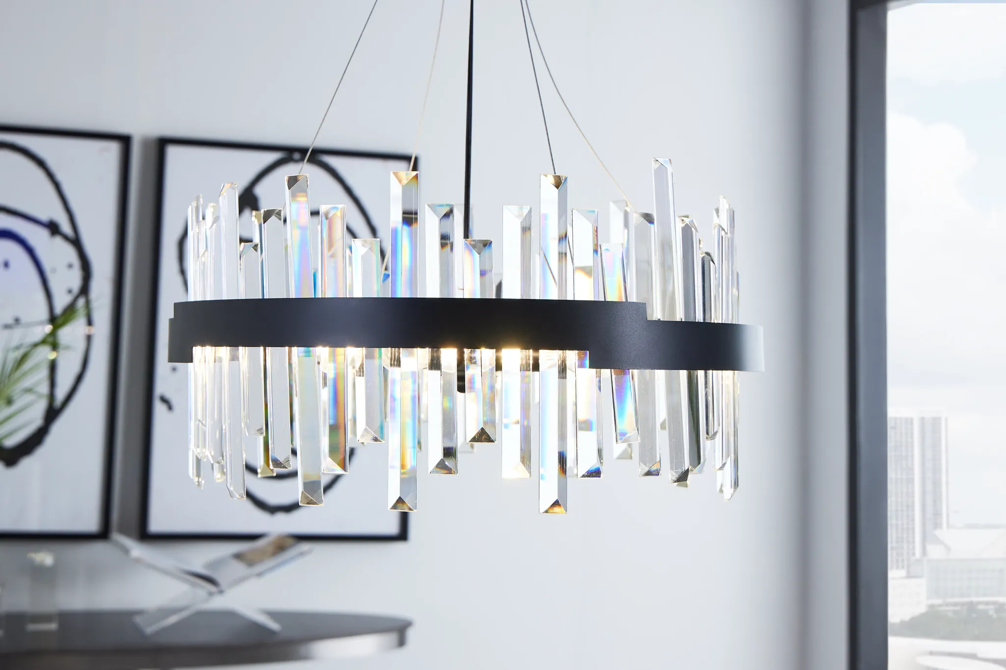 Vita Black Chandelier