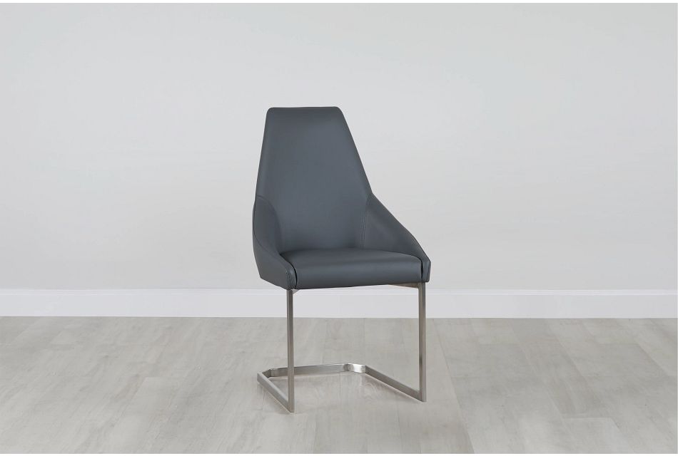 Monaco Gray Upholstered Side Chair Dining Room Chairs City Furniture