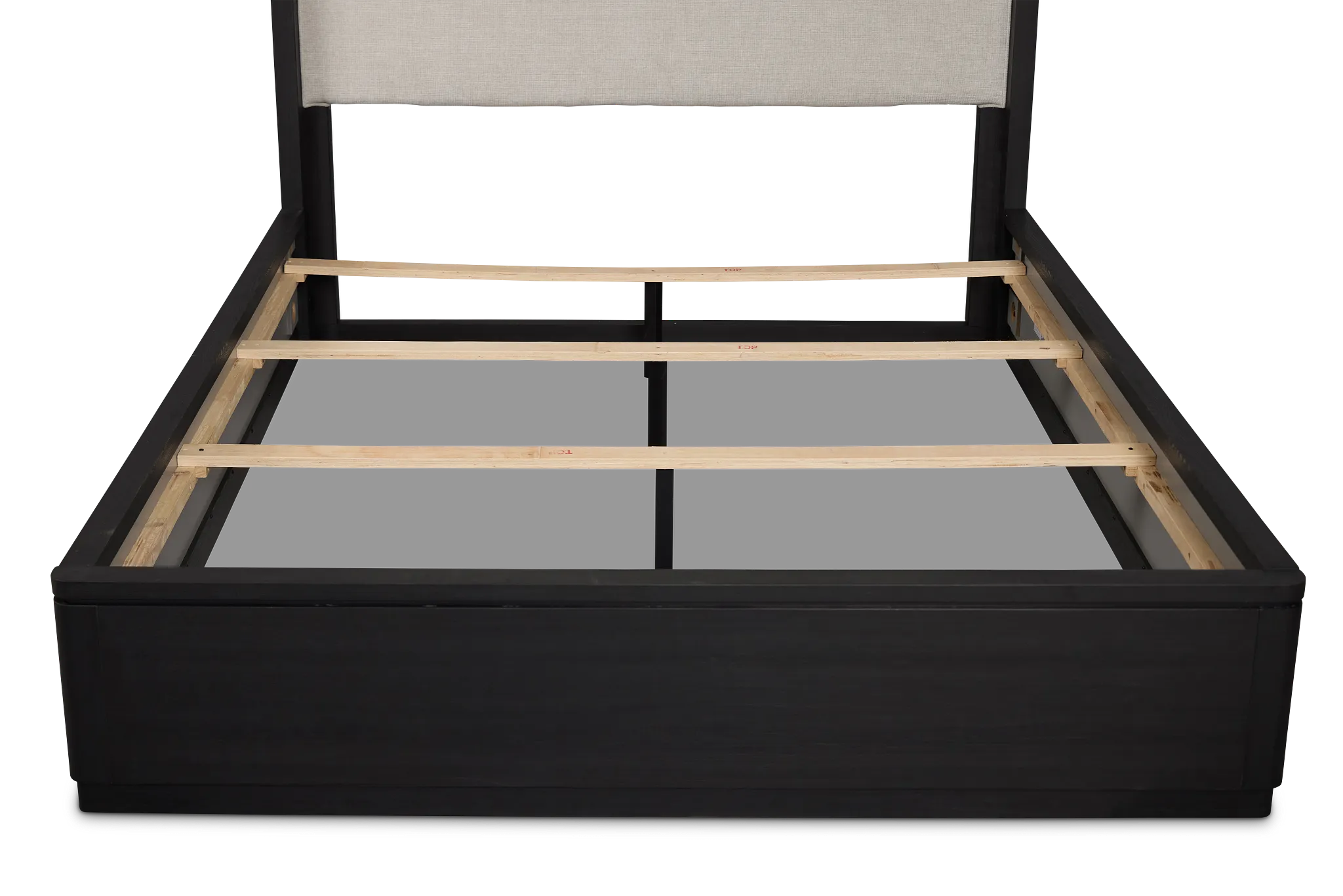 Emory Black Upholstered Platform Bed