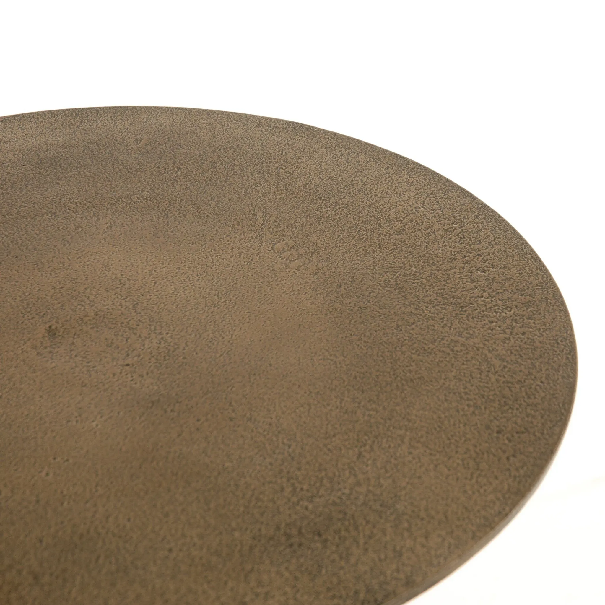 Four Hands Deem Brass Round End Table