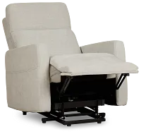 Talon Light Gray Fabric Power Lift Recliner