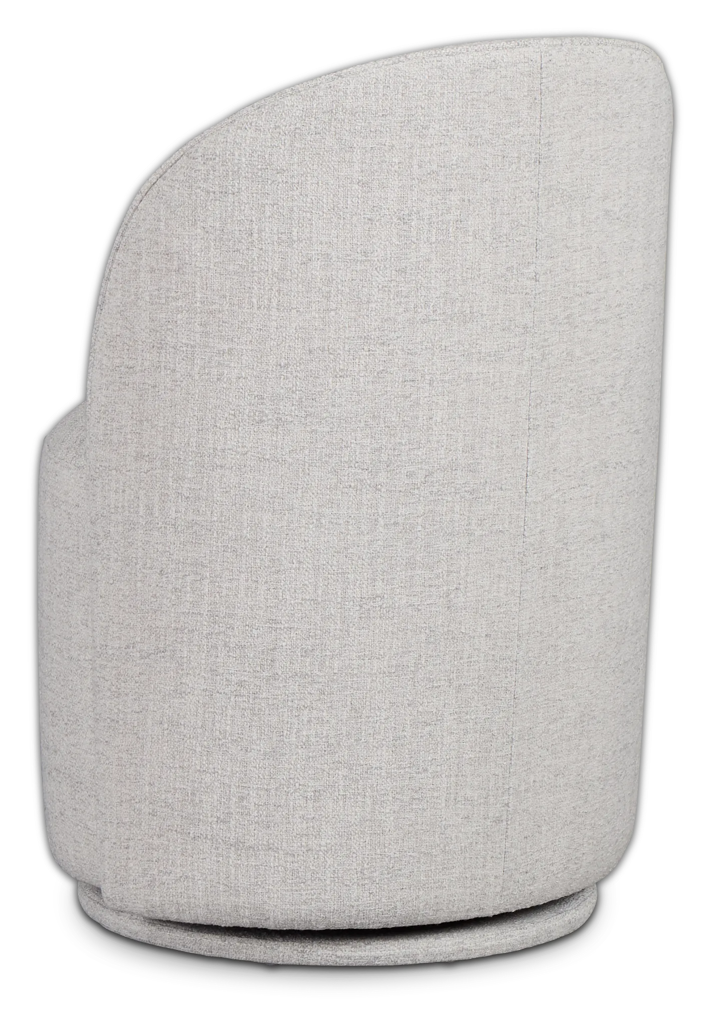 Claude Gray Round Upholstered Side Chair