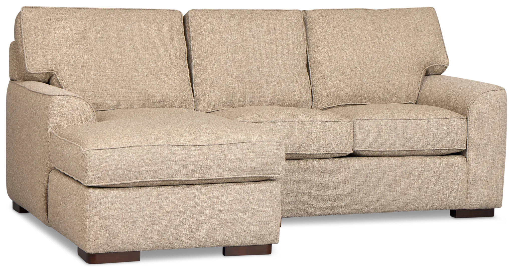 Sinclair Brown Fabric Left Chaise Sectional