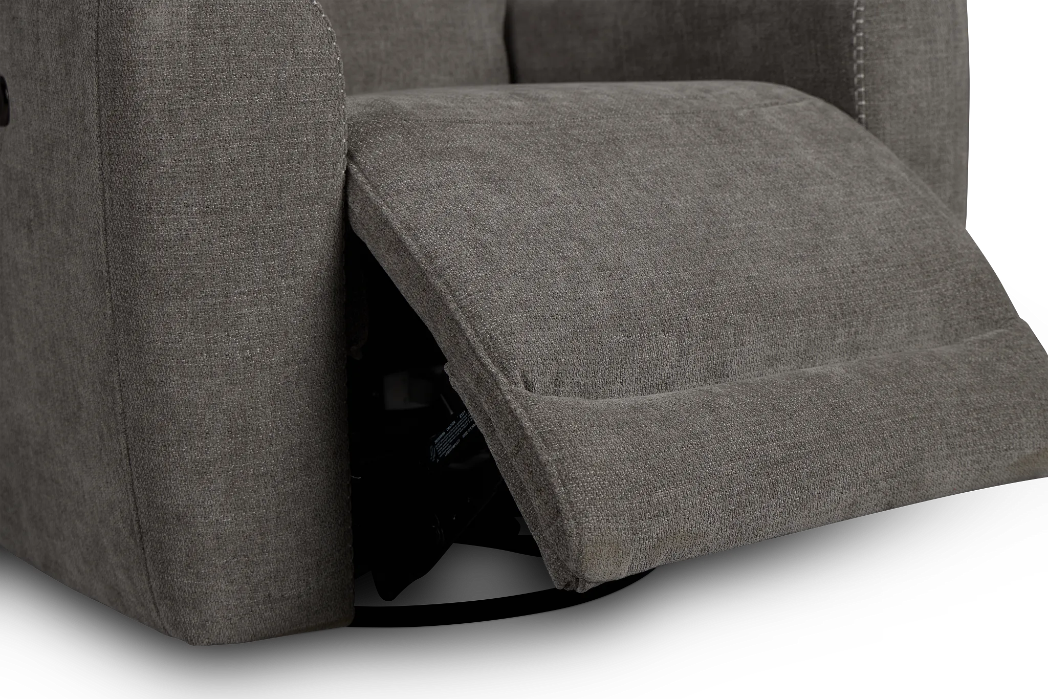 Dean Gray Fabric Power Swivel Glider Recliner