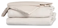Rest & Renew Cotton Sateen Beige 300 Thread Sheet Set