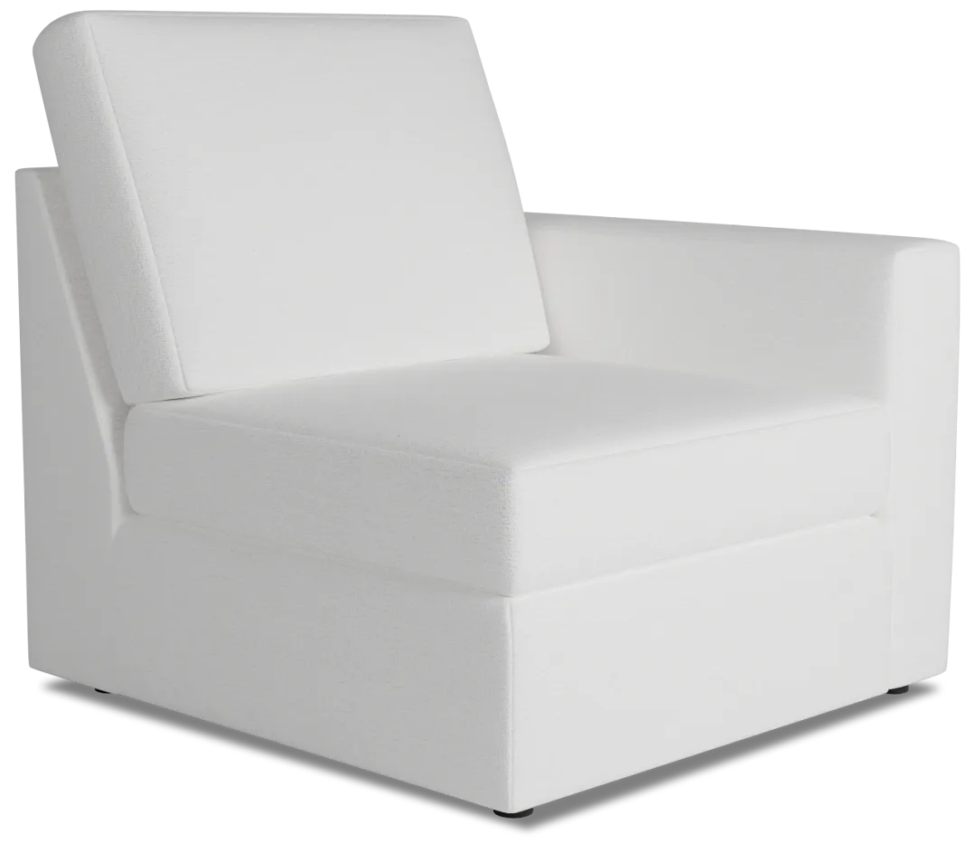Citymod White Fabric Right Chair