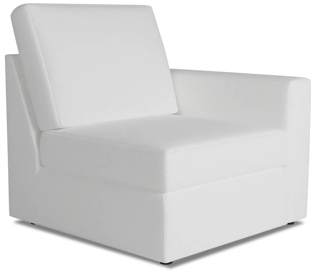 Citymod White Fabric Right Chair Citymod White Fabric Right Chair