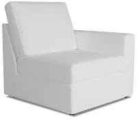 Citymod White Fabric Right Chair