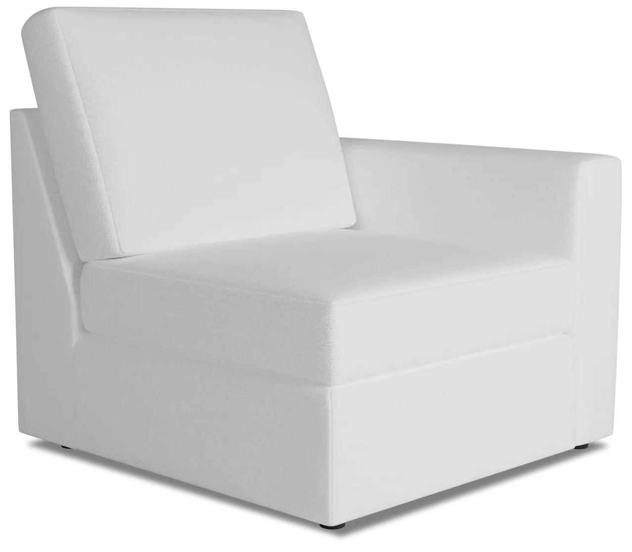 Citymod White Fabric Right Chair