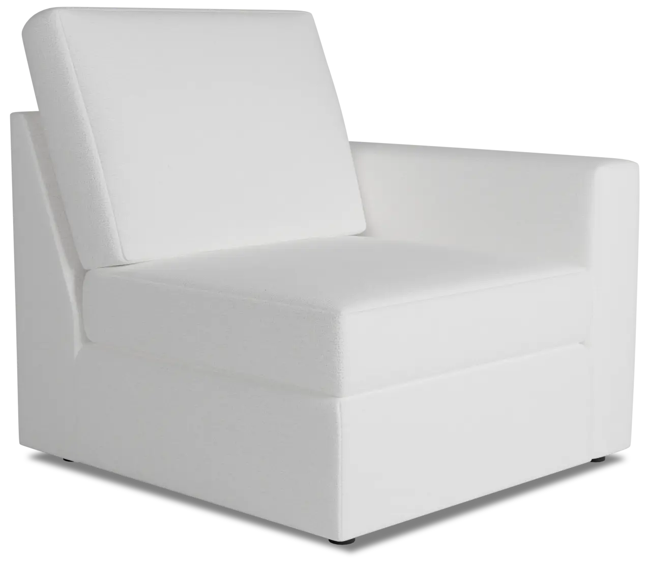Citymod White Fabric Right Chair Citymod White Fabric Right Chair