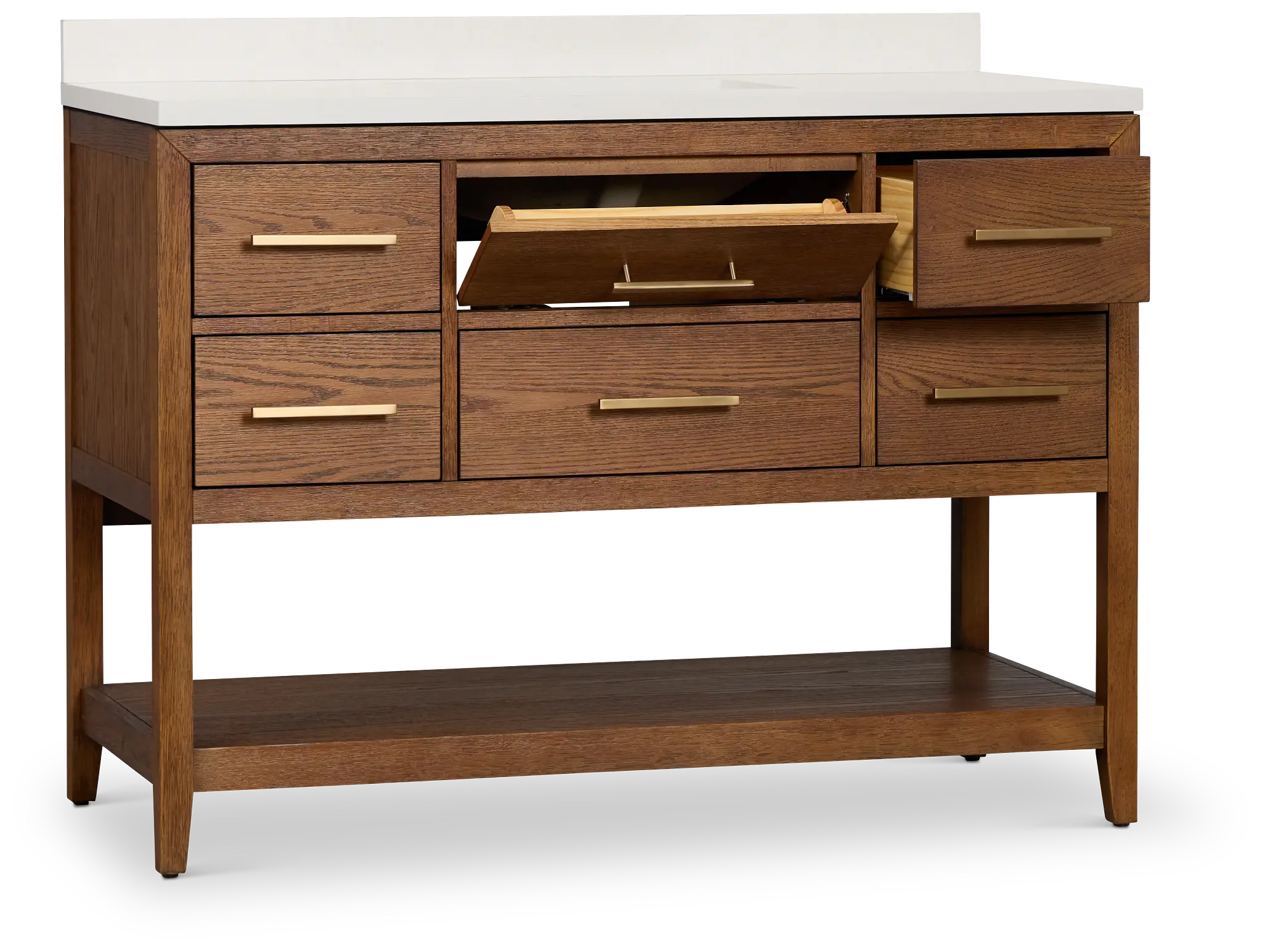 Alden Mid Tone 48" Single Bathroom Vanity Alden Mid Tone 48" Single Bathroom Vanity