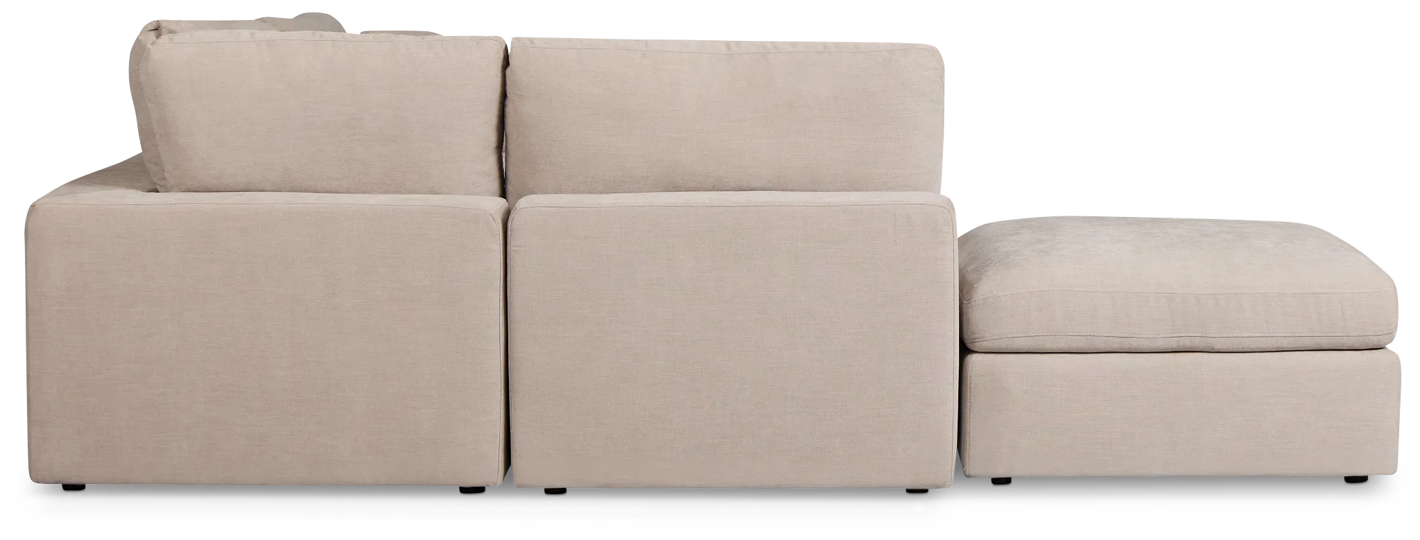 Breeze Taupe Fabric 5pc Bumper Sectional