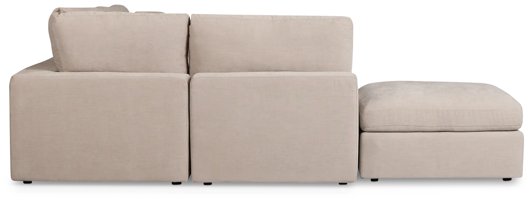 Breeze Taupe Fabric 5pc Bumper Sectional Breeze Taupe Fabric 5pc Bumper Sectional