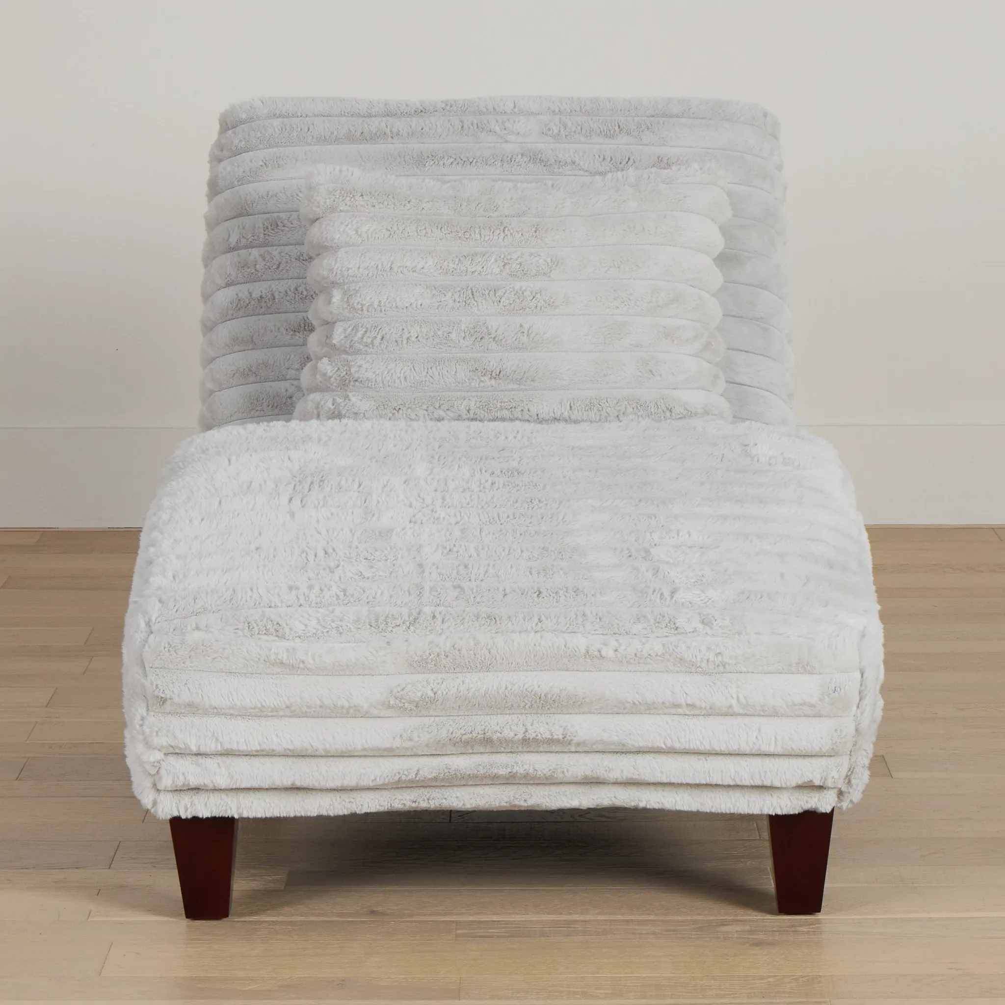 Kylie Light Gray Fabric Chaise