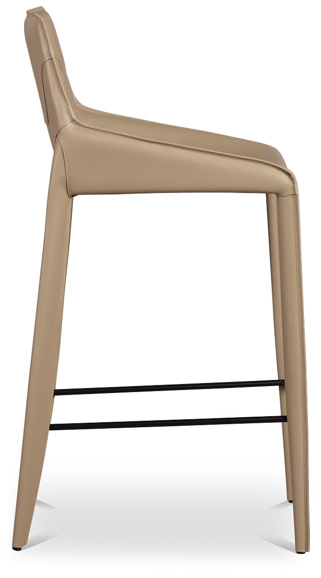 Wayne Beige 27" Upholstered Barstool