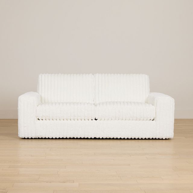 Teddy White Fabric Sofa