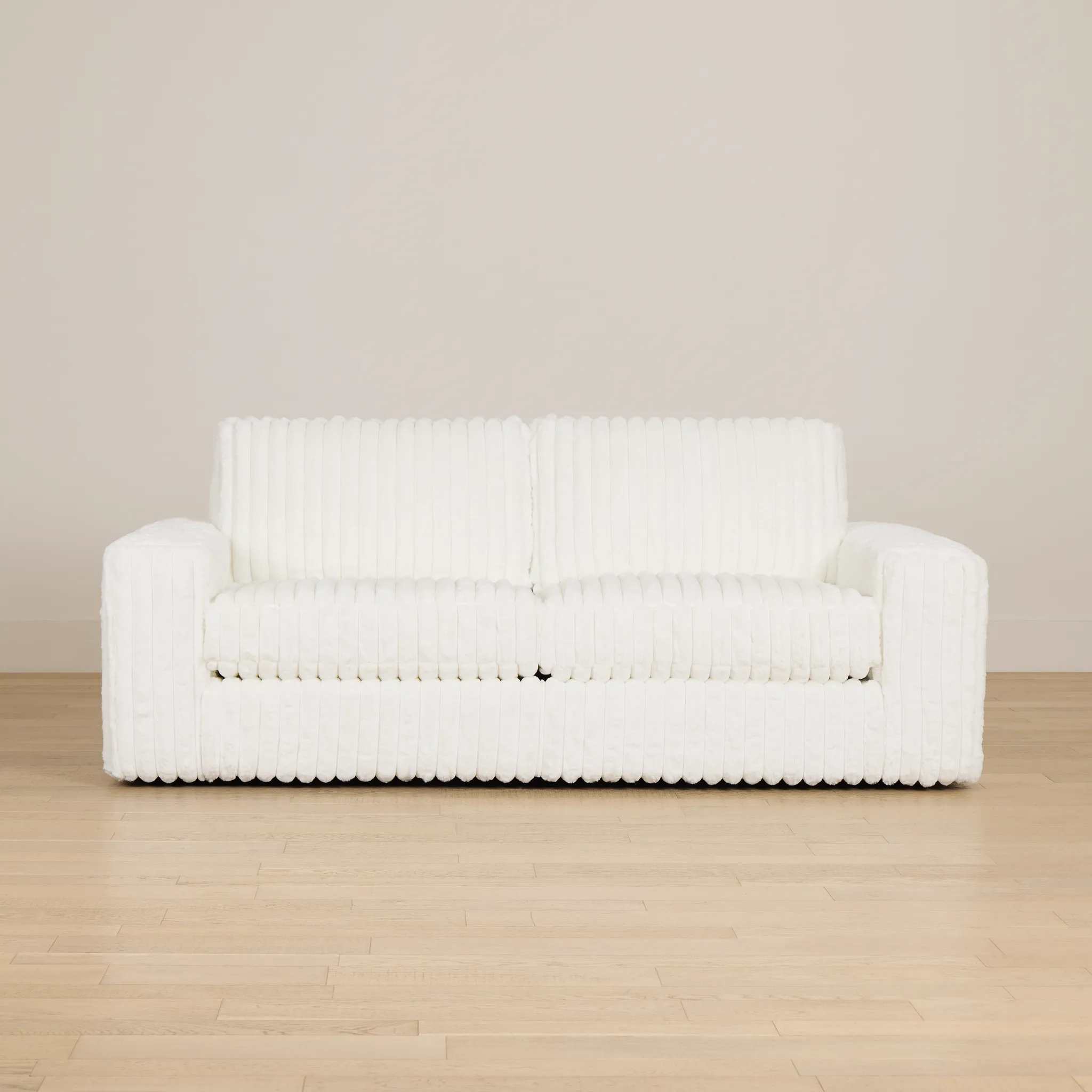 Teddy White Fabric Sofa