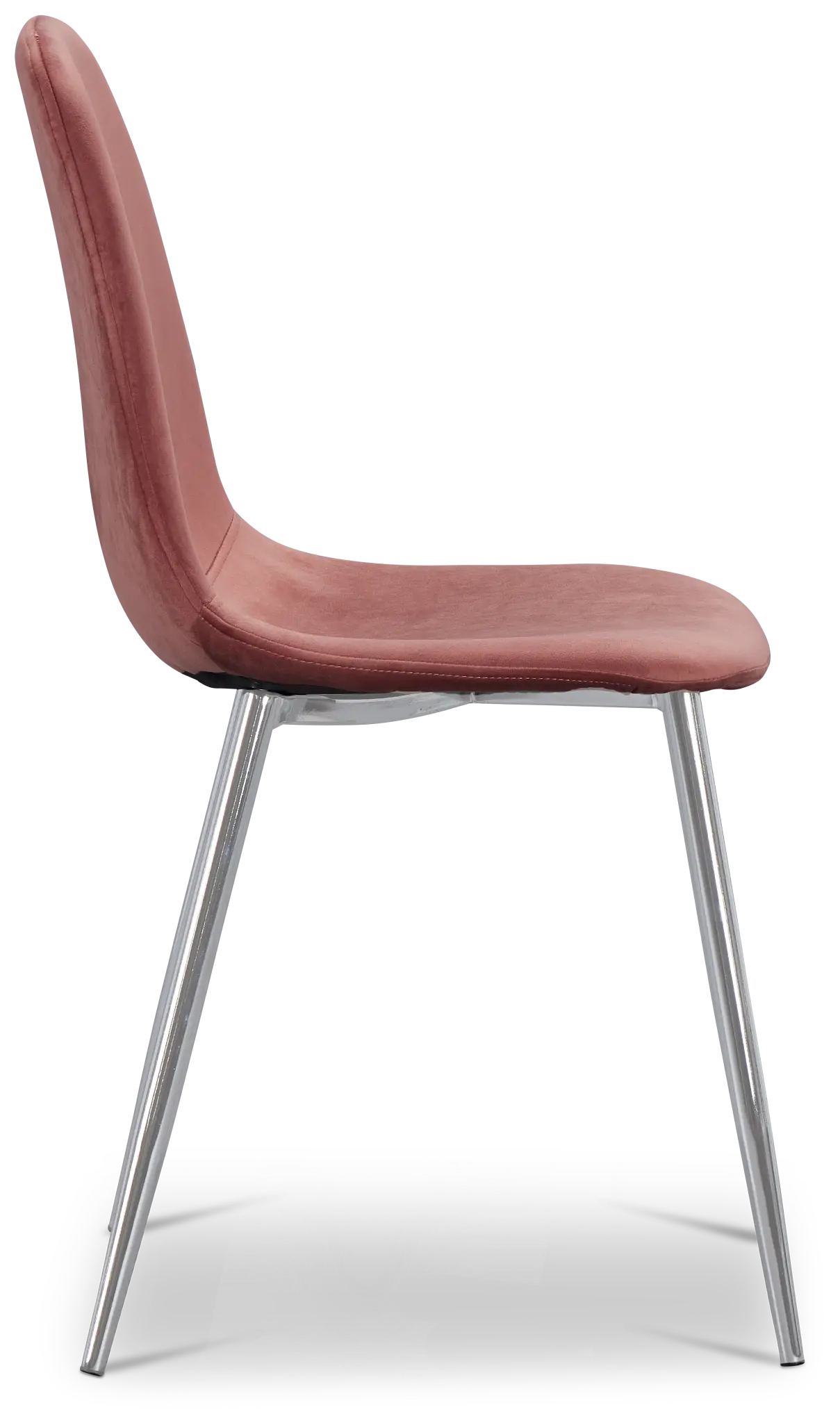 Havana Light Pink Velvet Upholstered Side Chair W/ Chrome Legs Havana Light Pink Velvet Upholstered Side Chair W/ Chrome Legs