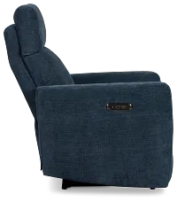 Rae Dark Blue Fabric Power Recliner