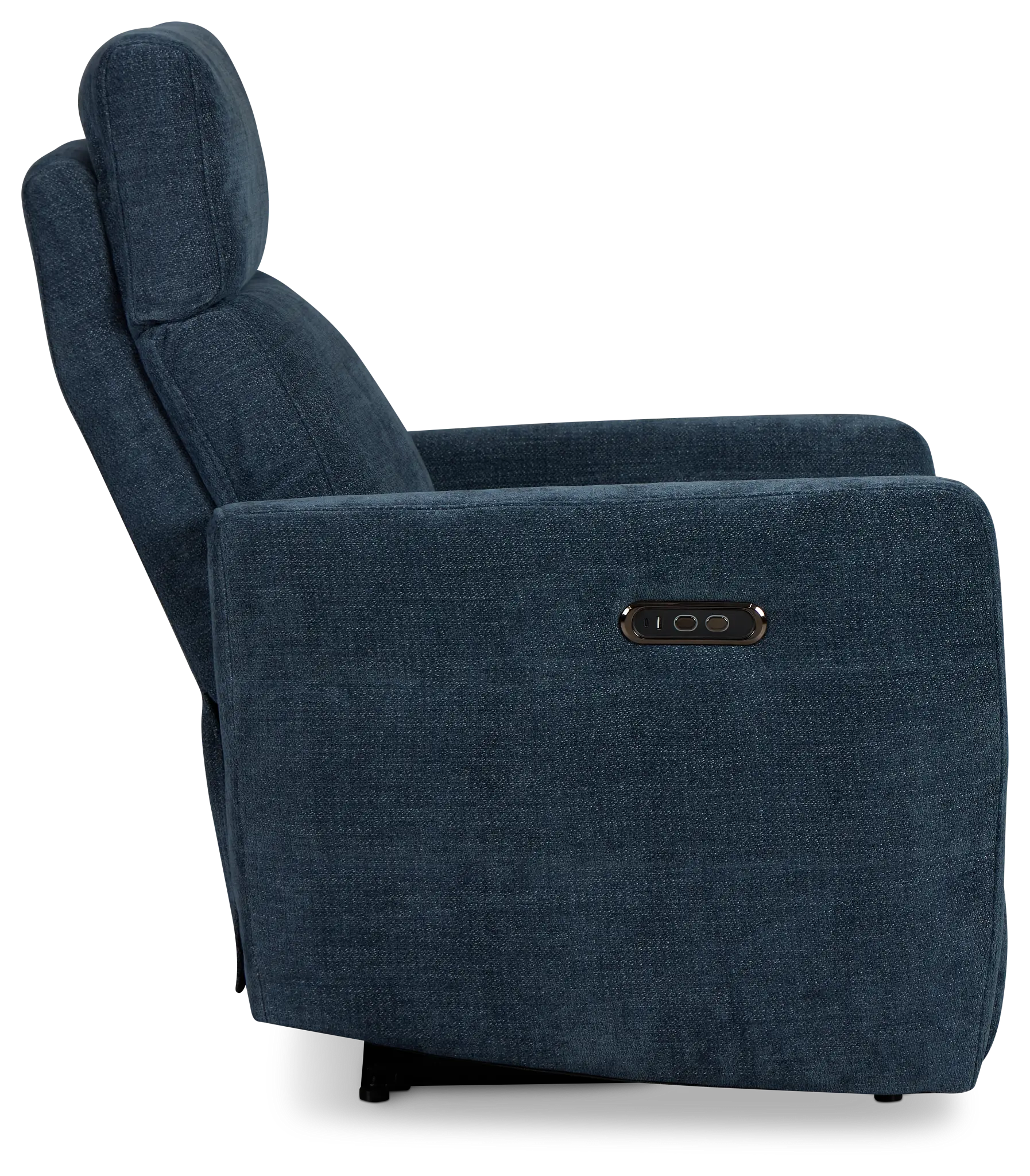 Rae Dark Blue Fabric Power Recliner Rae Dark Blue Fabric Power Recliner