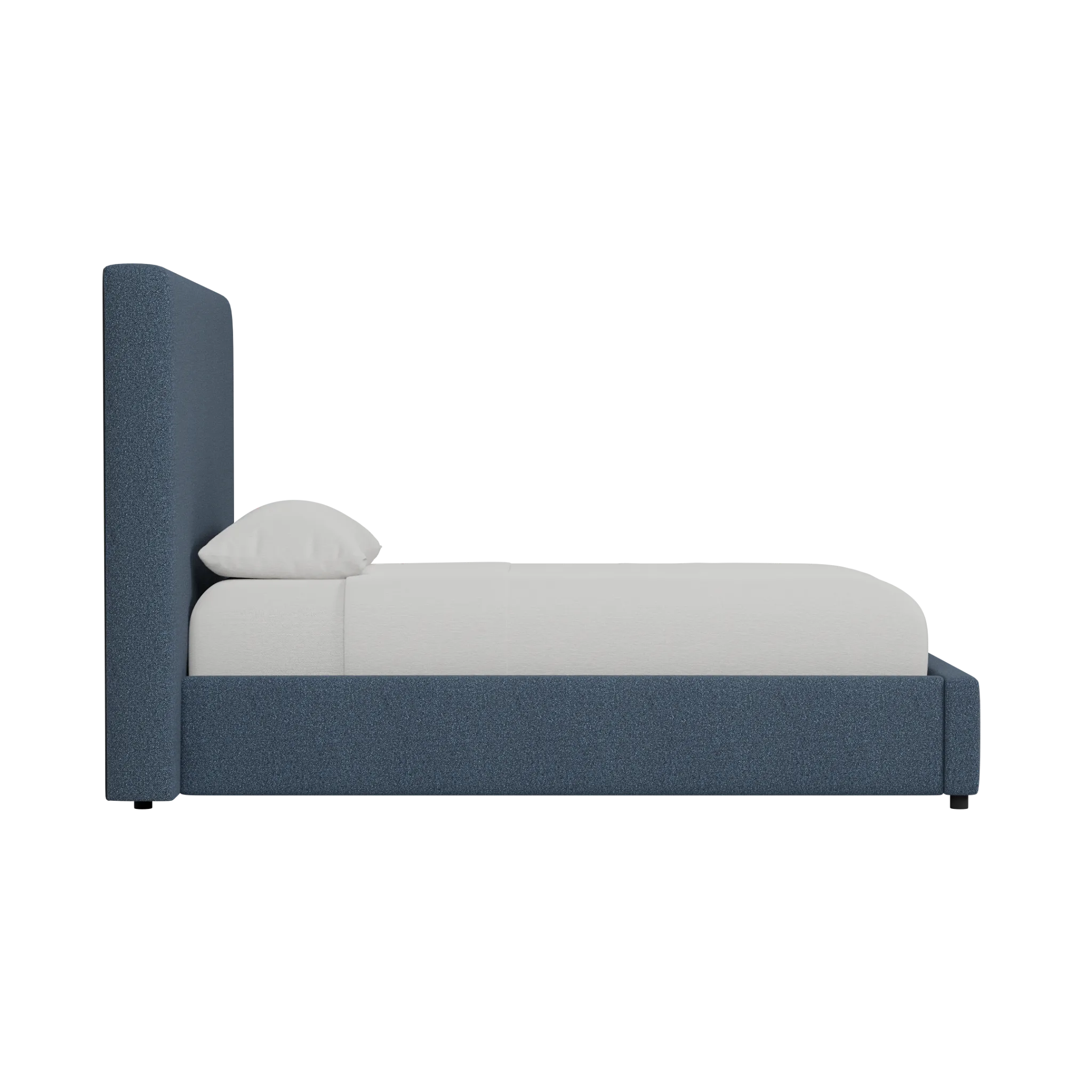 Grayton Elite Dark Blue 54" Upholstered Platform Bed