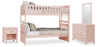 Charleston Pink Bunk Bed Bedroom