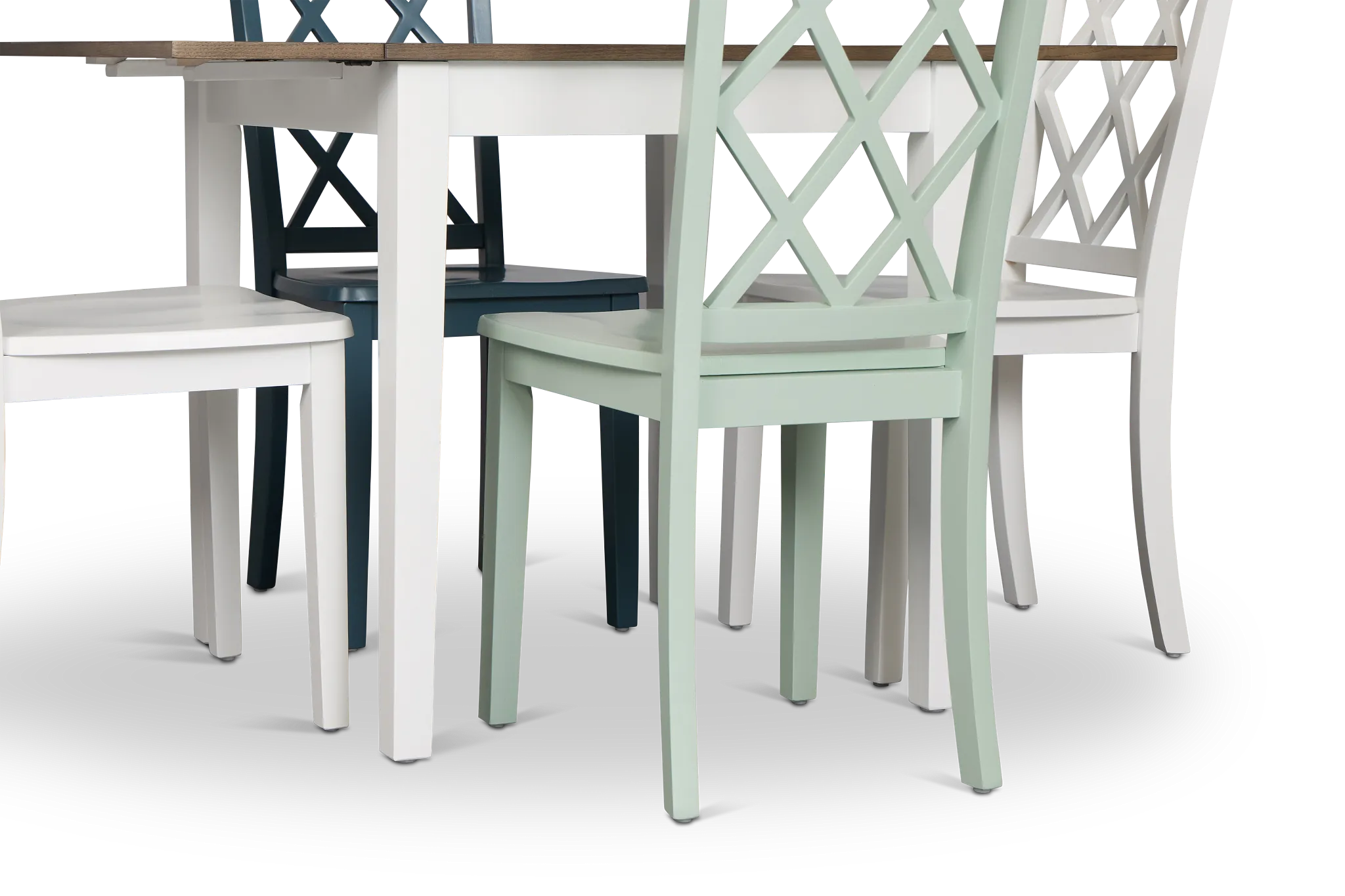 Edgartown Two-tone Rectangular Table And Mixed Chairs