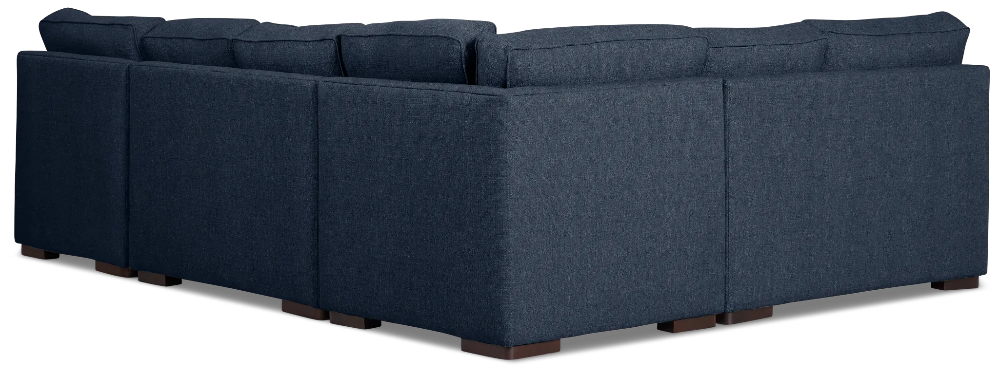 Sinclair Dark Blue Fabric Medium Right Chaise Sectional