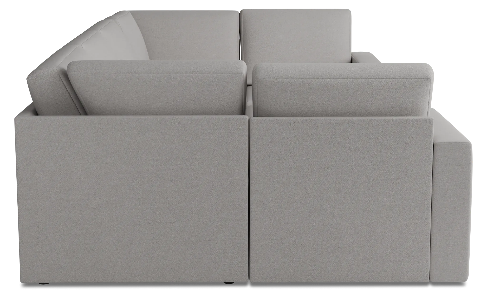 Citymod Light Gray Fabric 8-piece Pit Sectional