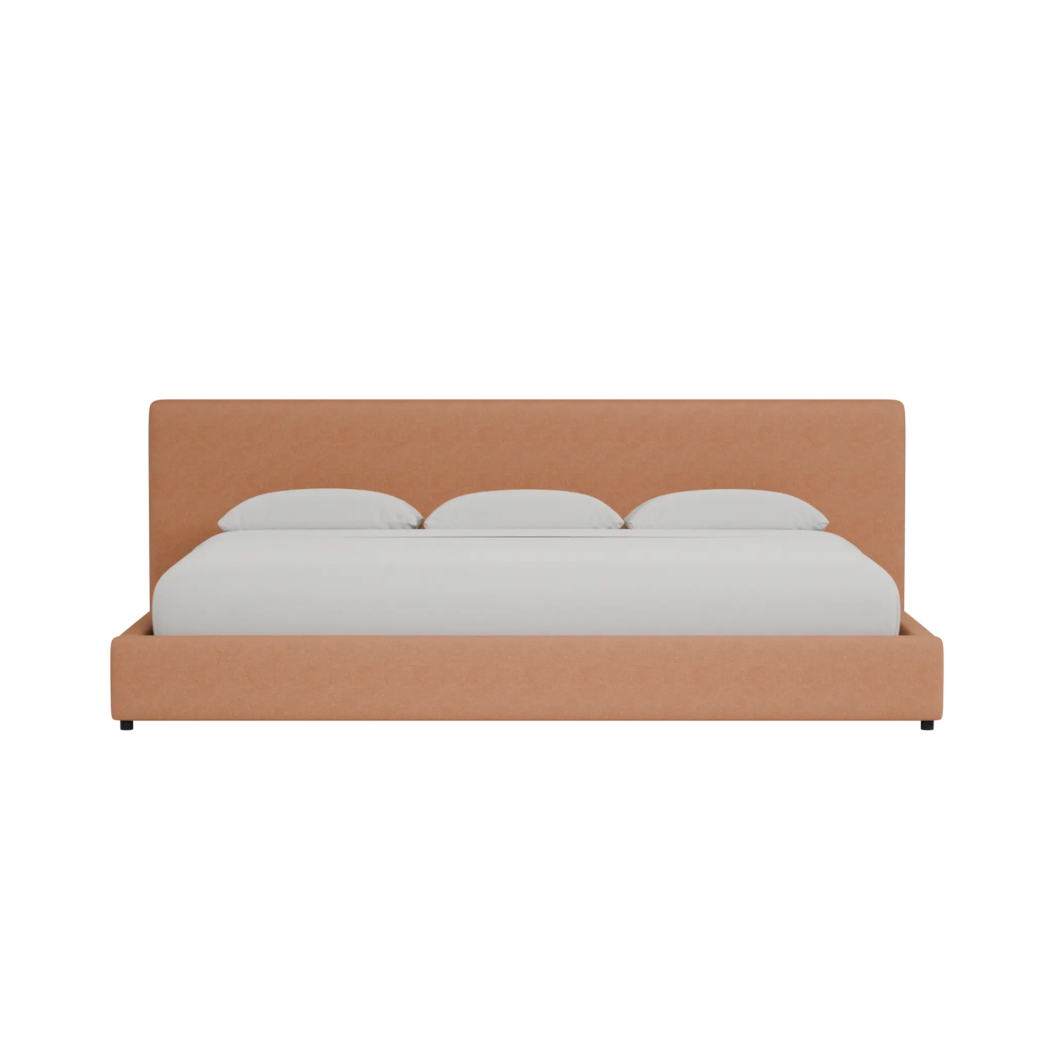 Grayton Sutton Orange 44" Upholstered Platform Bed Grayton Sutton Orange 44" Upholstered Platform Bed