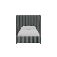 Grayton Lucy Navy 54" Upholstered Platform Bed