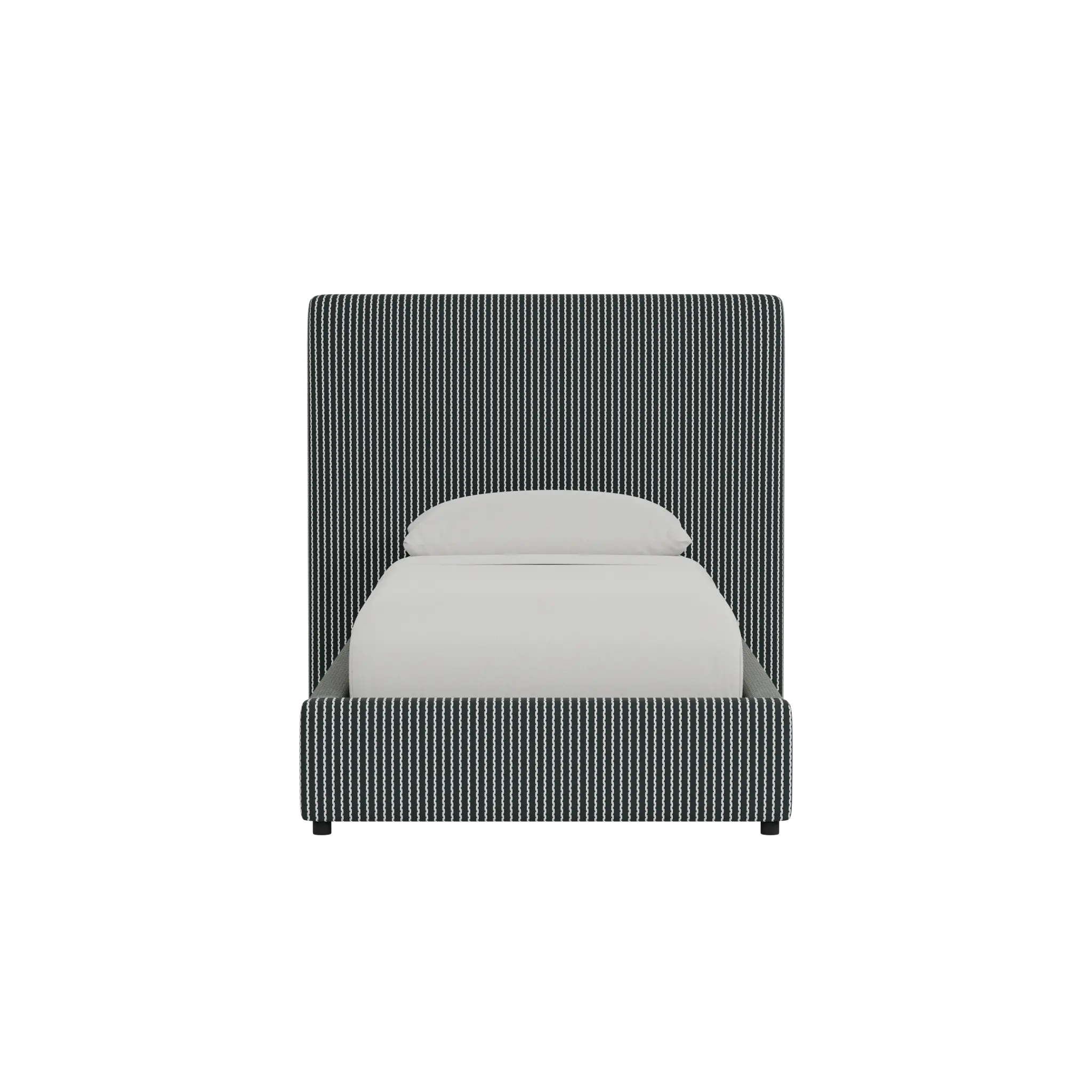 Grayton Lucy Navy 54" Upholstered Platform Bed Grayton Lucy Navy 54" Upholstered Platform Bed