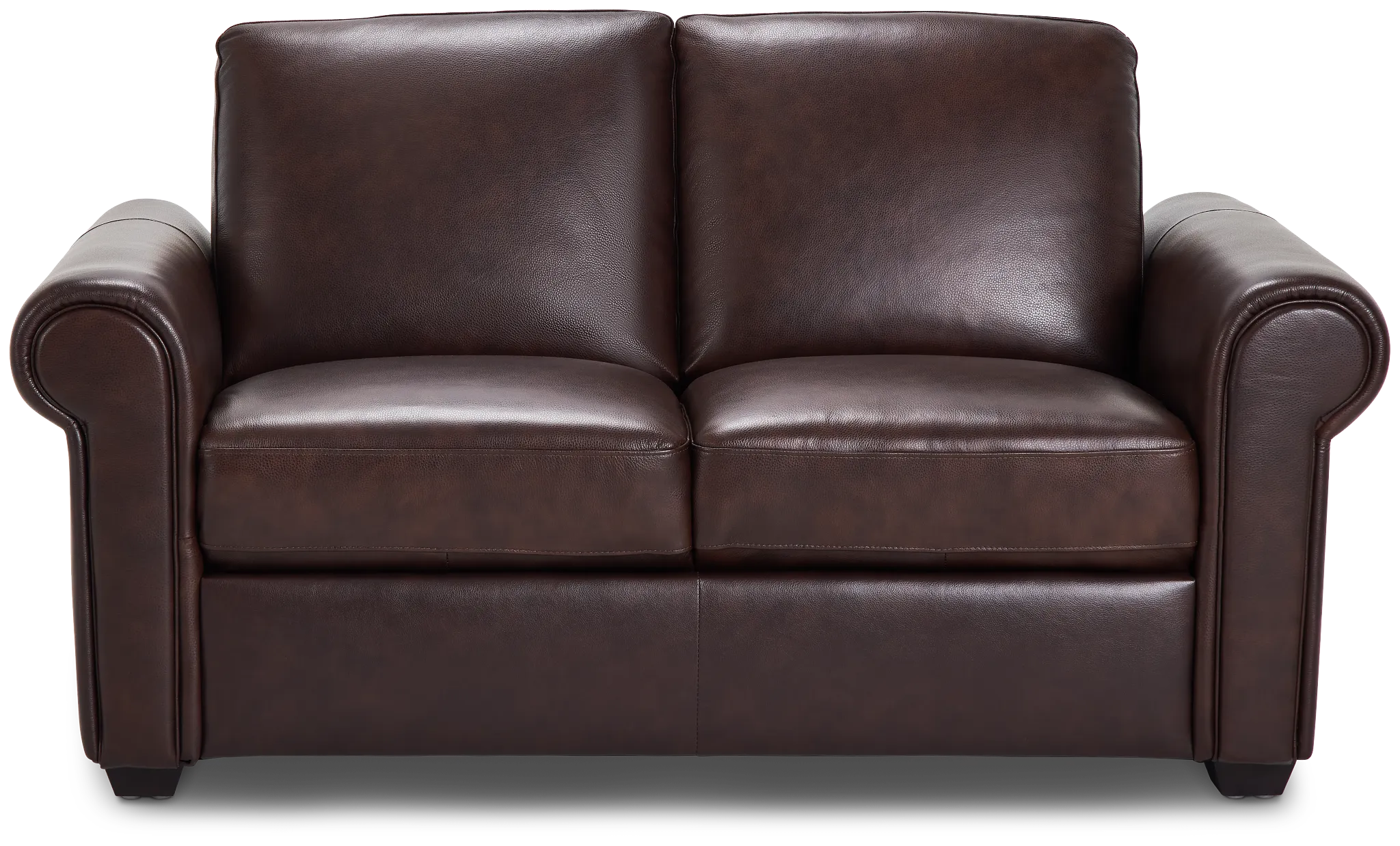 Lincoln Medium Brown Lthr/vinyl Loveseat