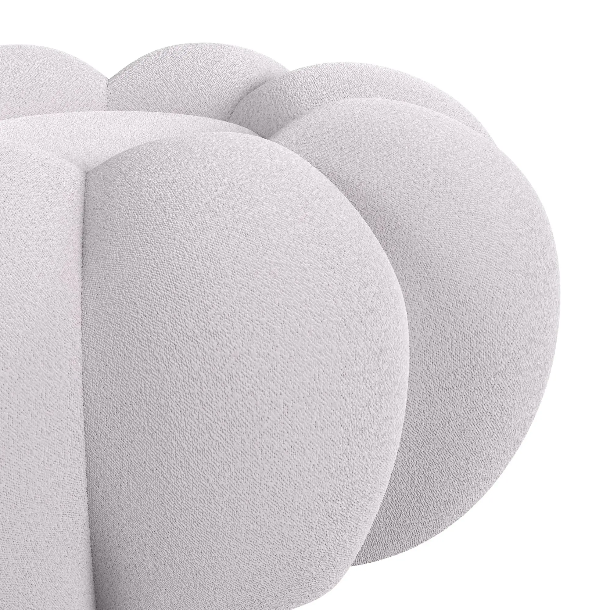 Kenzo Light Gray Fabric Chair & Ottoman Kenzo Light Gray Fabric Chair & Ottoman