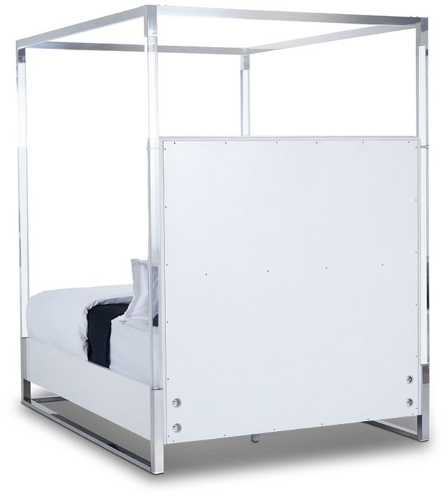 Miami White Uph Canopy Bed