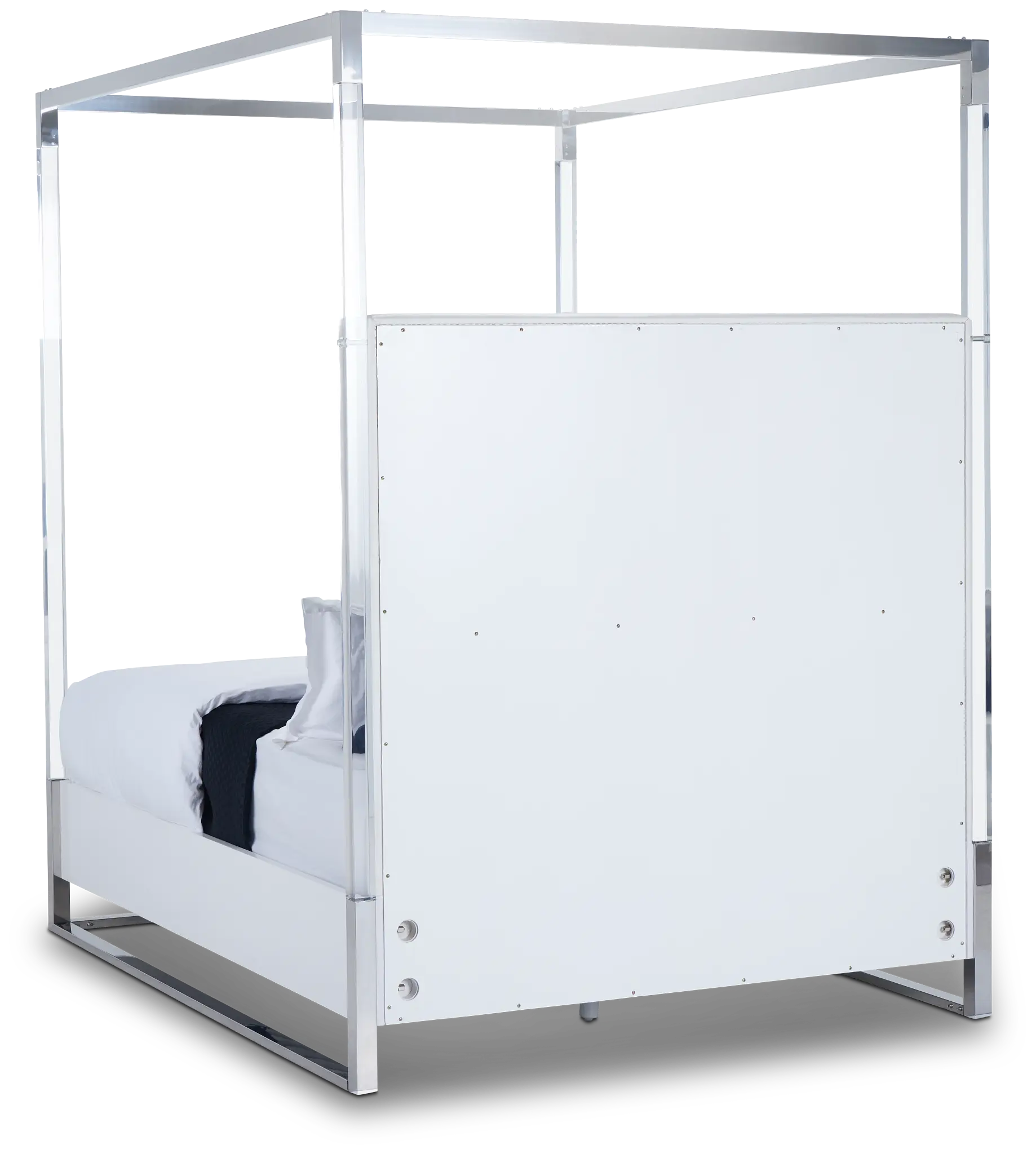 Miami White Uph Canopy Bed Miami White Uph Canopy Bed