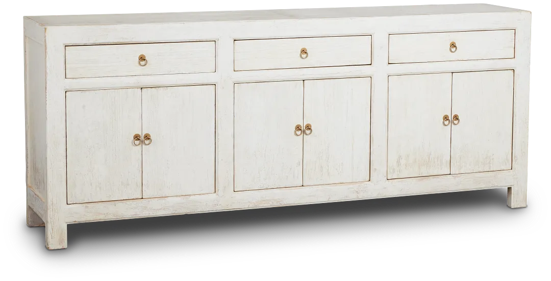 Ever White 6 Door Cabinet