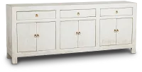 Ever White 6 Door Cabinet