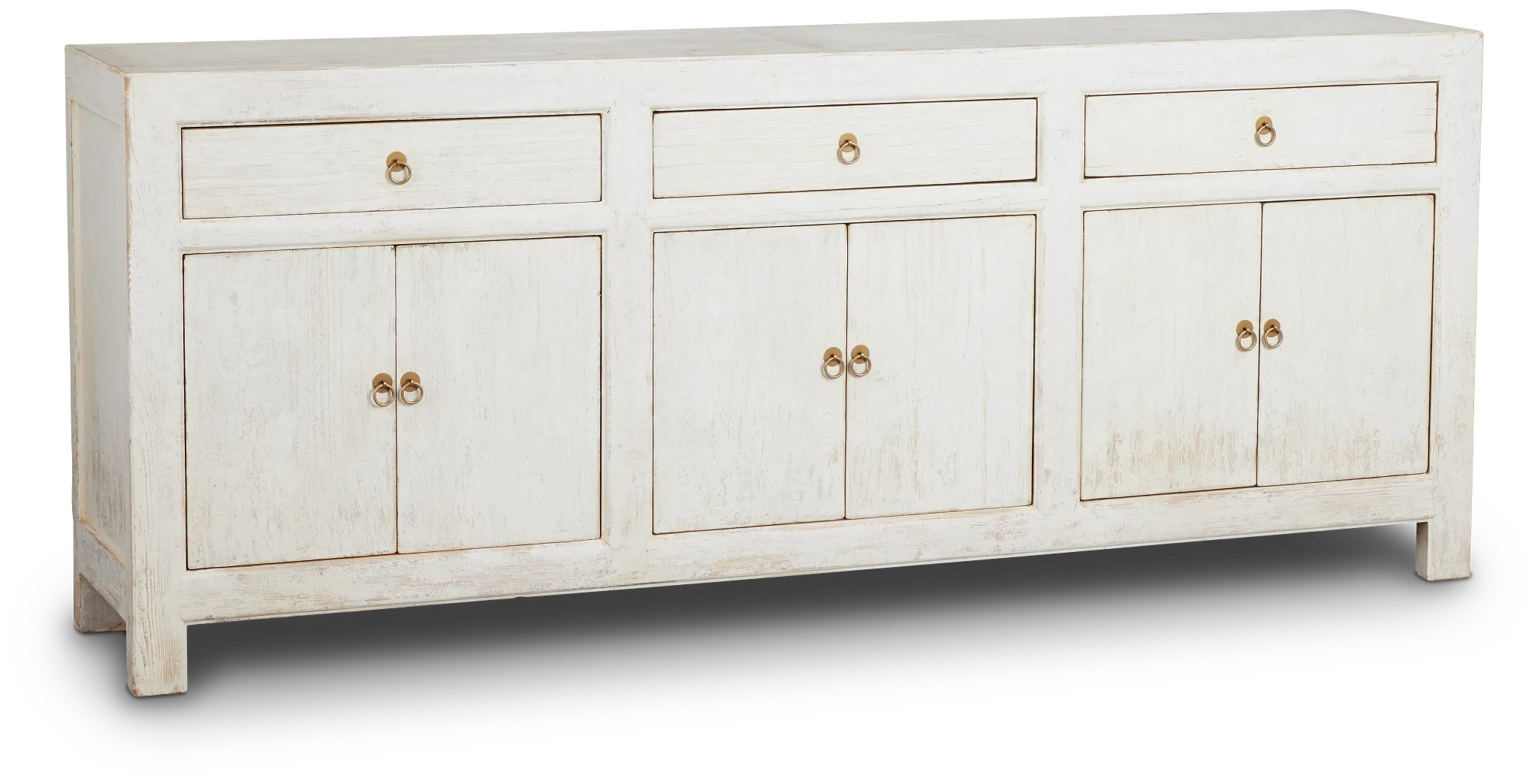 Ever White 6 Door Cabinet