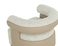 Calista Light Gray Fabric Swivel Accent Chair