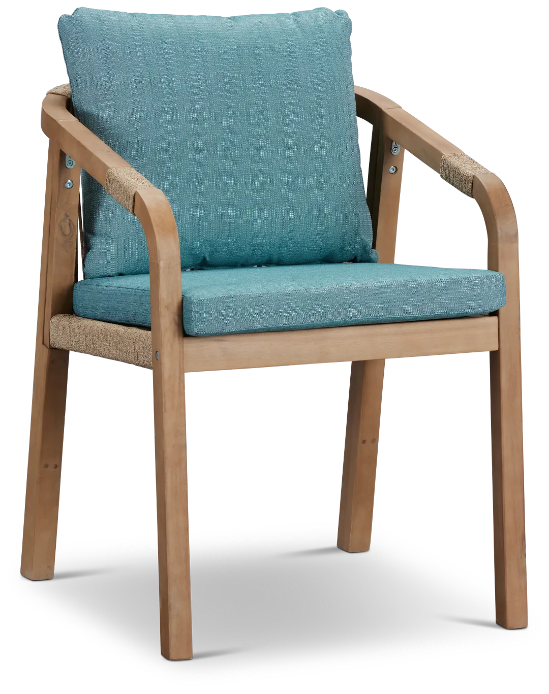 Laguna Teal Cushioned Arm Chair